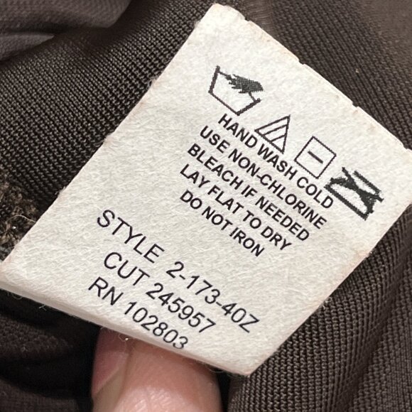 Vintage Briggs Top 3X Brown Velvet Faux Twin Set Green Floral Goblincore Fairy - Picture 6 of 10